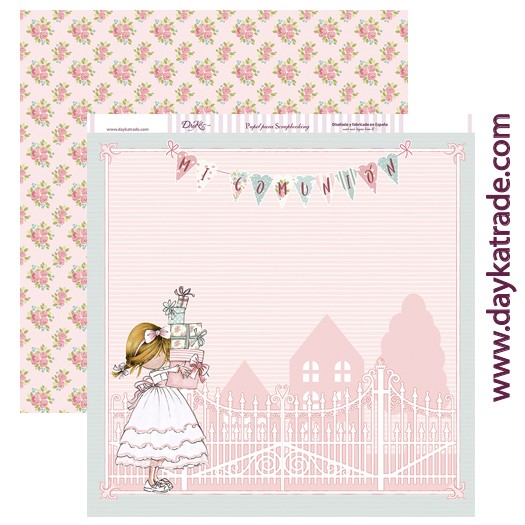 REGALOS NIÑA COMUNION  DAYKA  SCP178 30,5X30,5 SCRAP