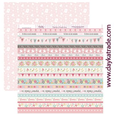 TIRAS  NIÑA COMUNION 2017  DAYKA  SCP180  30,5X30,5 SCRAP