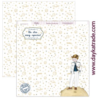 PLANETAS  NIÑO COMUNION 2017  DAYKA SCP187 30,5X30,5 SCRAP