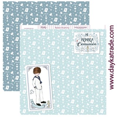 TIRAS NIÑO COMUNION 2017  DAYKA  SCP188 30,5X30,5 SCRAP