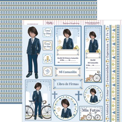 FIRMAS  NIÑO COMUNION 2018 DAYKA  SCP244 30,5X30,5 SCRAP