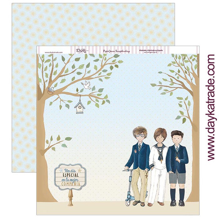CORONAS   NIÑO 2019 COMUNION  DAYKA  SCP303 30,5X30,5 SCRAP