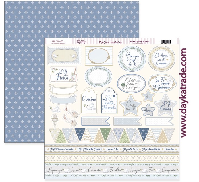 NIÑO 2021 COMUNION DAYKA  SCP433 30,5X30,5 SCRAP