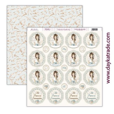 NIÑA 2022 COMUNION DAYKA  SCP472 30,5X30,5 SCRAP
