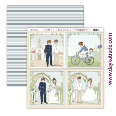 NIÑO 2022 COMUNION DAYKA  SCP491  30,5X30,5 SCRAP