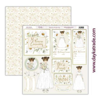 NIÑA 2023 COMUNION DAYKA  SCP518  30,5X30,5 SCRAP