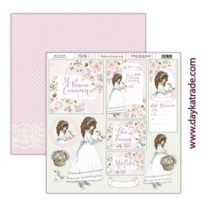 NIÑA 2023 COMUNION DAYKA  SCP519 30,5X30,5 SCRAP