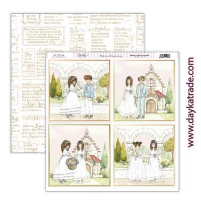 NIÑA 2023 COMUNION DAYKA  SCP524  30,5X30,5 SCRAP