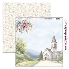 NIÑA  2024 COMUNION DAYKA  SCP629  30,5X30,5 SCRAP EN COMUNION CON LA NATURALEZA
