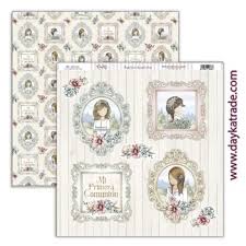 NIÑA  2024 COMUNION DAYKA  SCP631  30,5X30,5 SCRAP EN COMUNION CON LA NATURALEZA