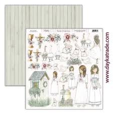 NIÑA  2024 COMUNION DAYKA  SCP634  30,5X30,5 SCRAP EN COMUNION CON LA NATURALEZA