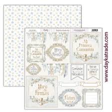 NIÑO 2024 COMUNION DAYKA  SCP645  30,5X30,5 SCRAP EN COMUNION CON LA NATURALEZA