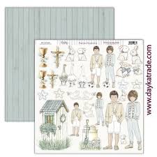 NIÑO 2024 COMUNION DAYKA  SCP646  30,5X30,5 SCRAP EN COMUNION CON LA NATURALEZA