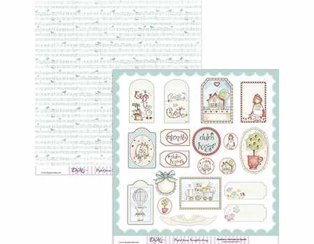 CUENTAME UN CUENTO TAGS MUSICA DAYKA SCP036   30,5X30,5 SCRAP