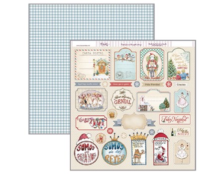 ETIQUETAS  NAVIDAD  SCP-140  DAYKA   30,5X30,5 SCRAP