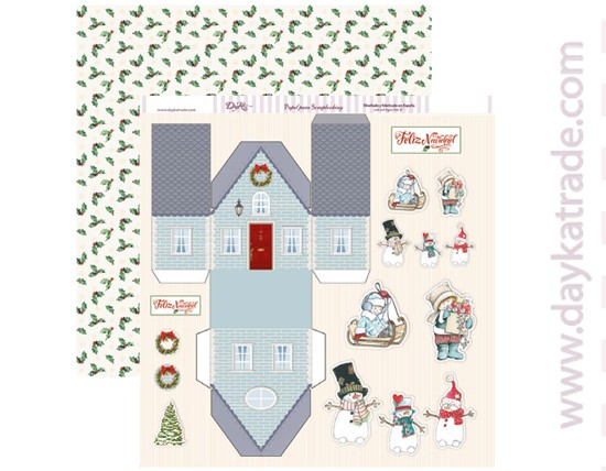 POSTAL  NAVIDAD  SCP-168  DAYKA   30,5X30,5 SCRAP