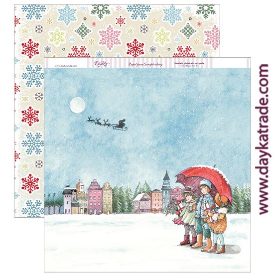 POSTAL  NAVIDAD  SCP-219 DAYKA   30,5X30,5 SCRAP
