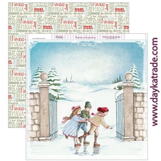 POSTAL  NAVIDAD  SCP-220  DAYKA   30,5X30,5 SCRAP