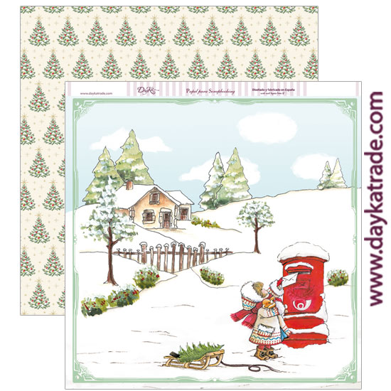 POSTAL  NAVIDAD  SCP-225  DAYKA   30,5X30,5 SCRAP