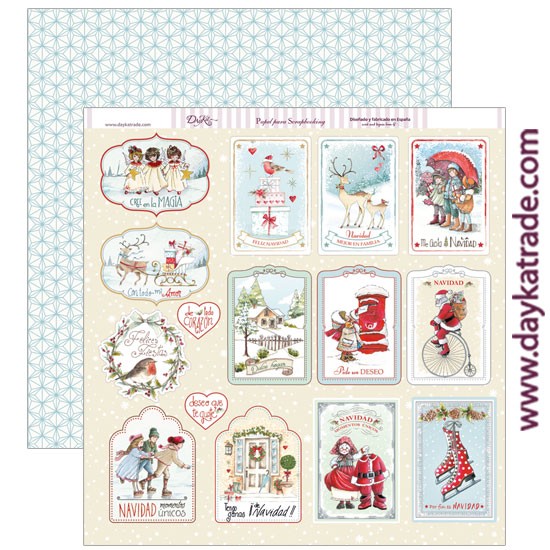 POSTAL  NAVIDAD  SCP-230  DAYKA   30,5X30,5 SCRAP