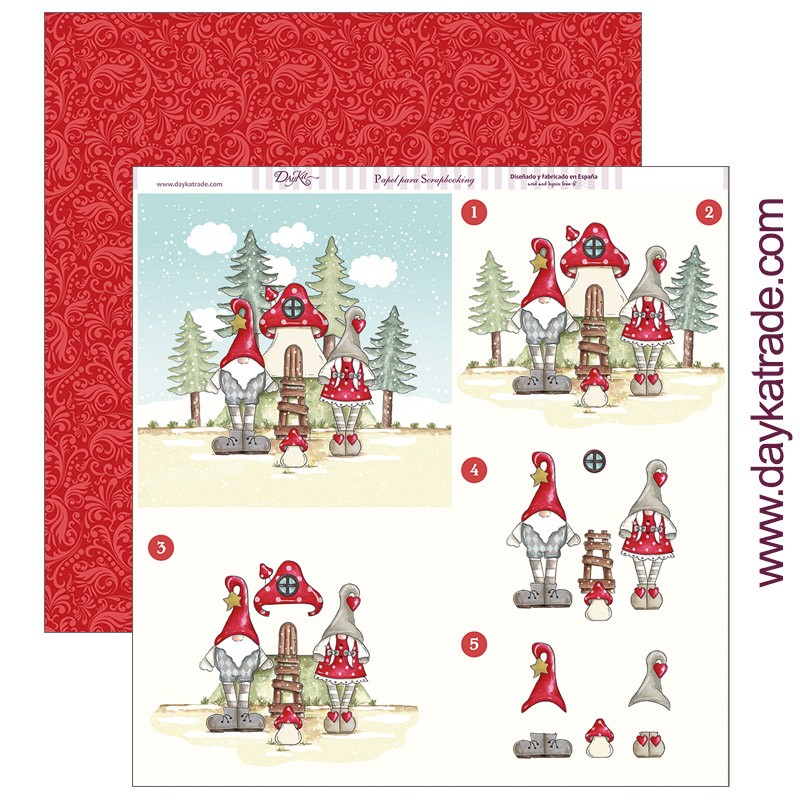 DUENDES   NAVIDAD  SCP-279 DAYKA   30,5X30,5 SCRAP