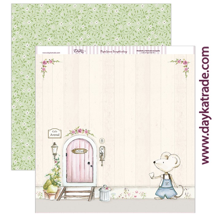 NIÑOS  SCP-202 DAYKA   30,5X30,5 SCRAP  RATON PEREZ ROSA