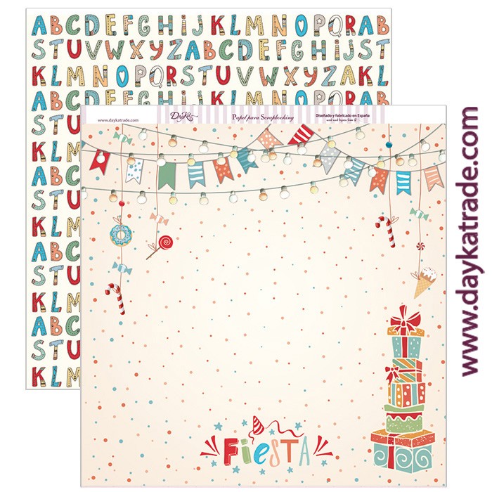 NIÑOS  SCP-207 DAYKA   30,5X30,5 SCRAP FIESTA  NIÑO