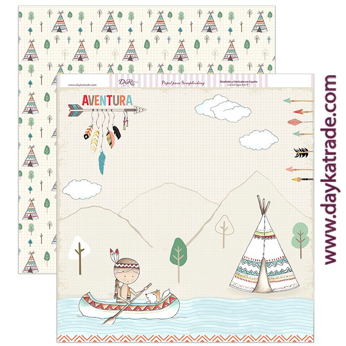 NIÑOS  SCP-215 DAYKA   30,5X30,5 SCRAP INDIO TIPI