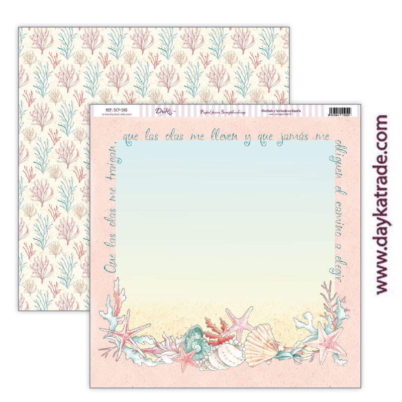 QUE LAS OLAS ... SIRENA  SCP-569 DAYKA   30,5X30,5 SCRAP