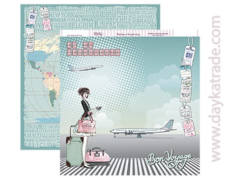 VACACIONES SCP-157 DAYKA   30,5X30,5 SCRAP AEROPUERTO