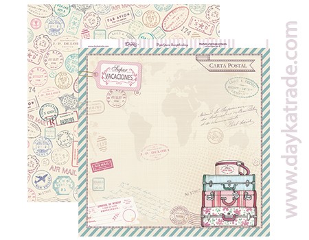 VACACIONES SCP-159 DAYKA   30,5X30,5 SCRAP SUPER VACACIONES