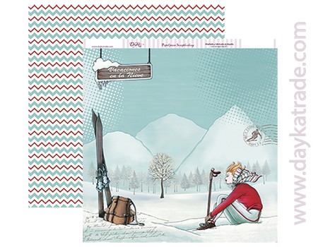 NIEVE  VACACIONES   SCP-161  DAYKA   30,5X30,5 SCRAP
