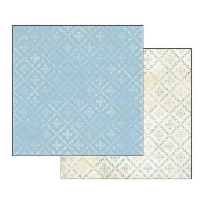 AZUL BROCADO STAMPERIE  30,5X30,5 SCRAP SBB365