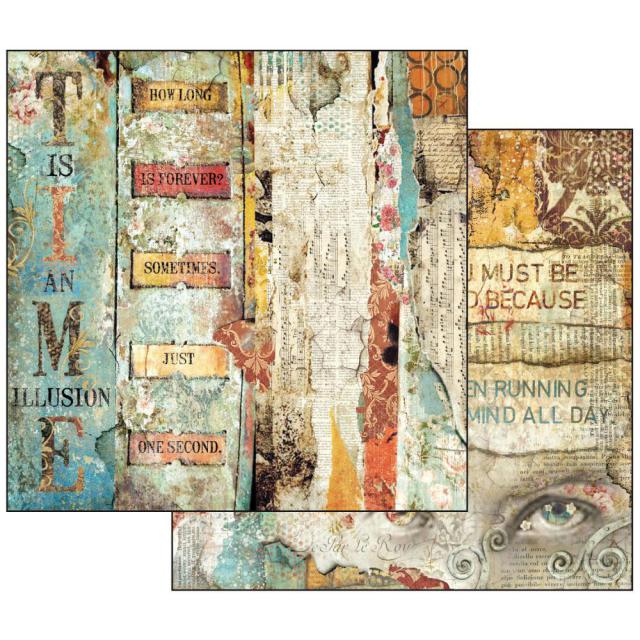 TIME HOW LONG STAMPERIE  30,5X30,5 SCRAP SBB519