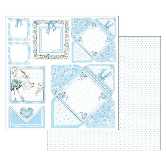 BABY  BOY CARDS STAMPERIE  30,5X30,5 SCRAP SBB545