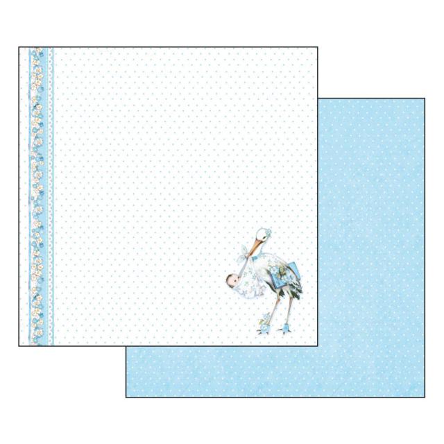 BABY  BOY CIGUEÑA STAMPERIE  30,5X30,5 SCRAP SBB546
