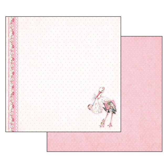 BABY  GIRL CIGUEÑA STAMPERIE  30,5X30,5 SCRAP SBB549
