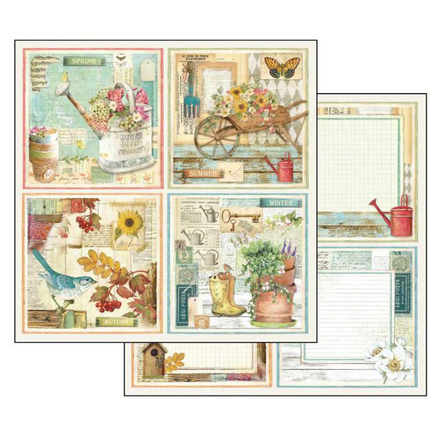 GARDEN CARDS  STAMPERIE  30,5X30,5 SCRAP SBB557