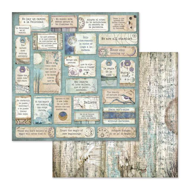 COSMOS FRASES  STAMPERIE  30,5X30,5 SCRAP SBB654