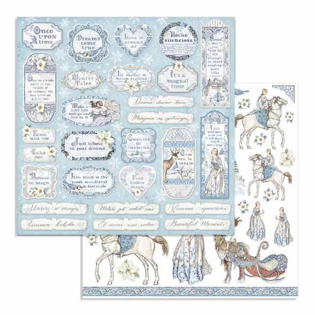 RENO ONCE UPON A TIME  DREAMS COME TRUE  STAMPERIE  30,5X30,5 SCRAP SBB717