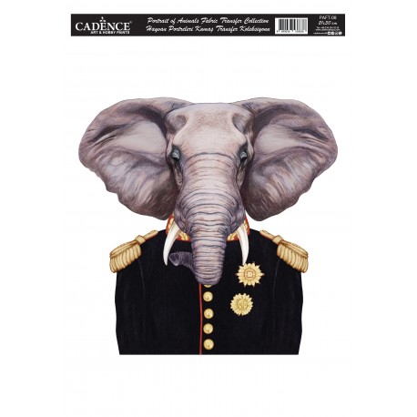 LAMINA PAFT08 ELEFANTE TRANSFER TELA CADENCE