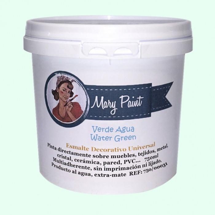 VERDE AGUA  750 ML ACRILICA MATE MARY PAINT
