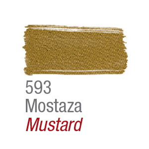 PINTURA TEXTIL MOSTAZA 593  ACRILEX  MATE 37 ML